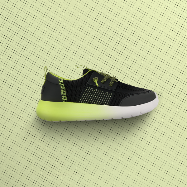 Sirocco Play Toddler Sport Block - Black/Lime Punch