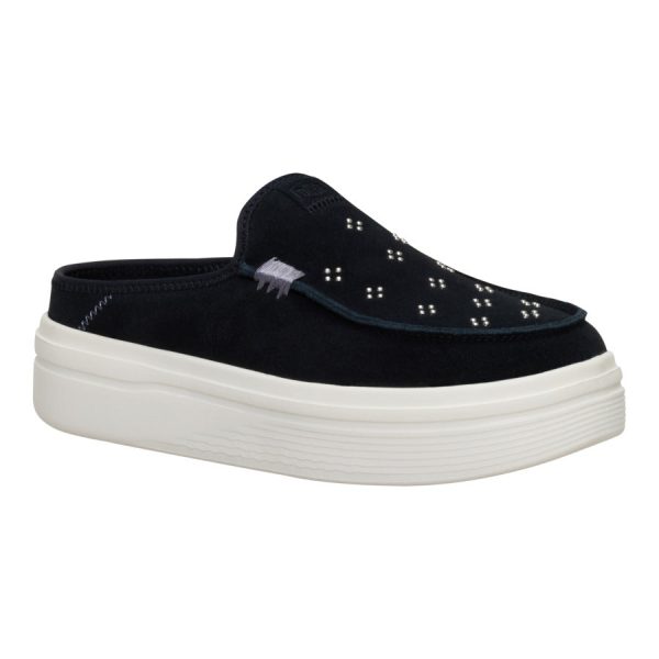Austin Lift Suede Stud - Black