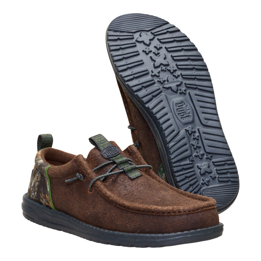 Wally Funk Realtree Edge Suede - Mole Brown/Camo - Image 5