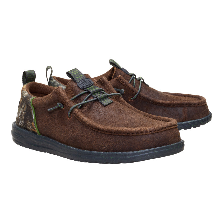 Wally Funk Realtree Edge Suede - Mole Brown/Camo - Image 4